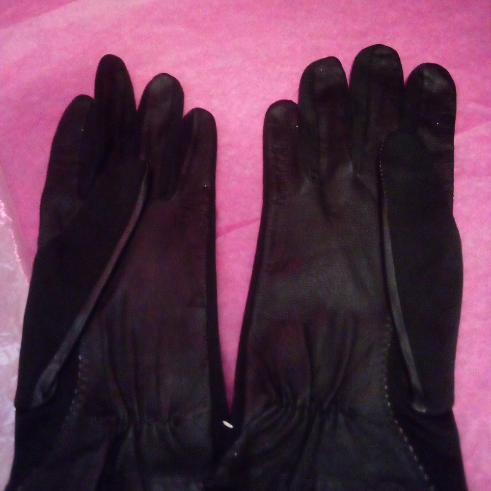 Vintage Leather/Nylon Gloves One Size